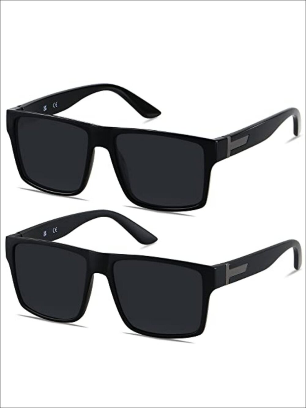 Polarized Square Sunglasses Oversized UV400 Rectangle Shades